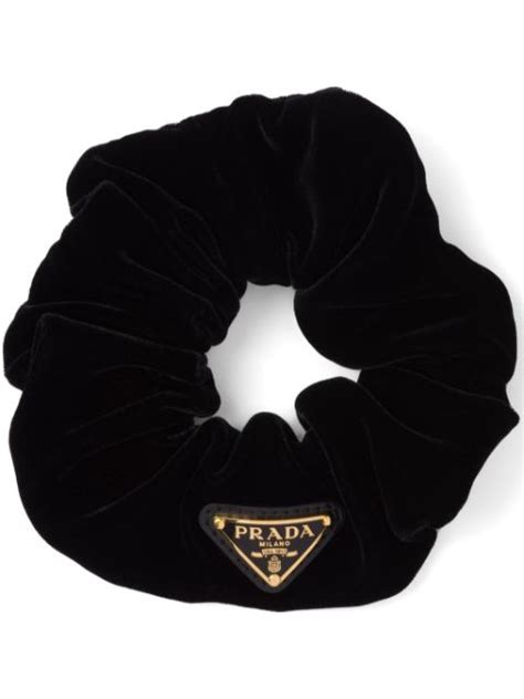 prada hair scrunchie|prada velvet hair clip.